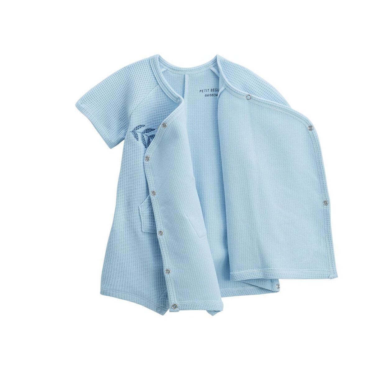 Petit Béguin Barboteuse bébé + foulard Zeste d'amour