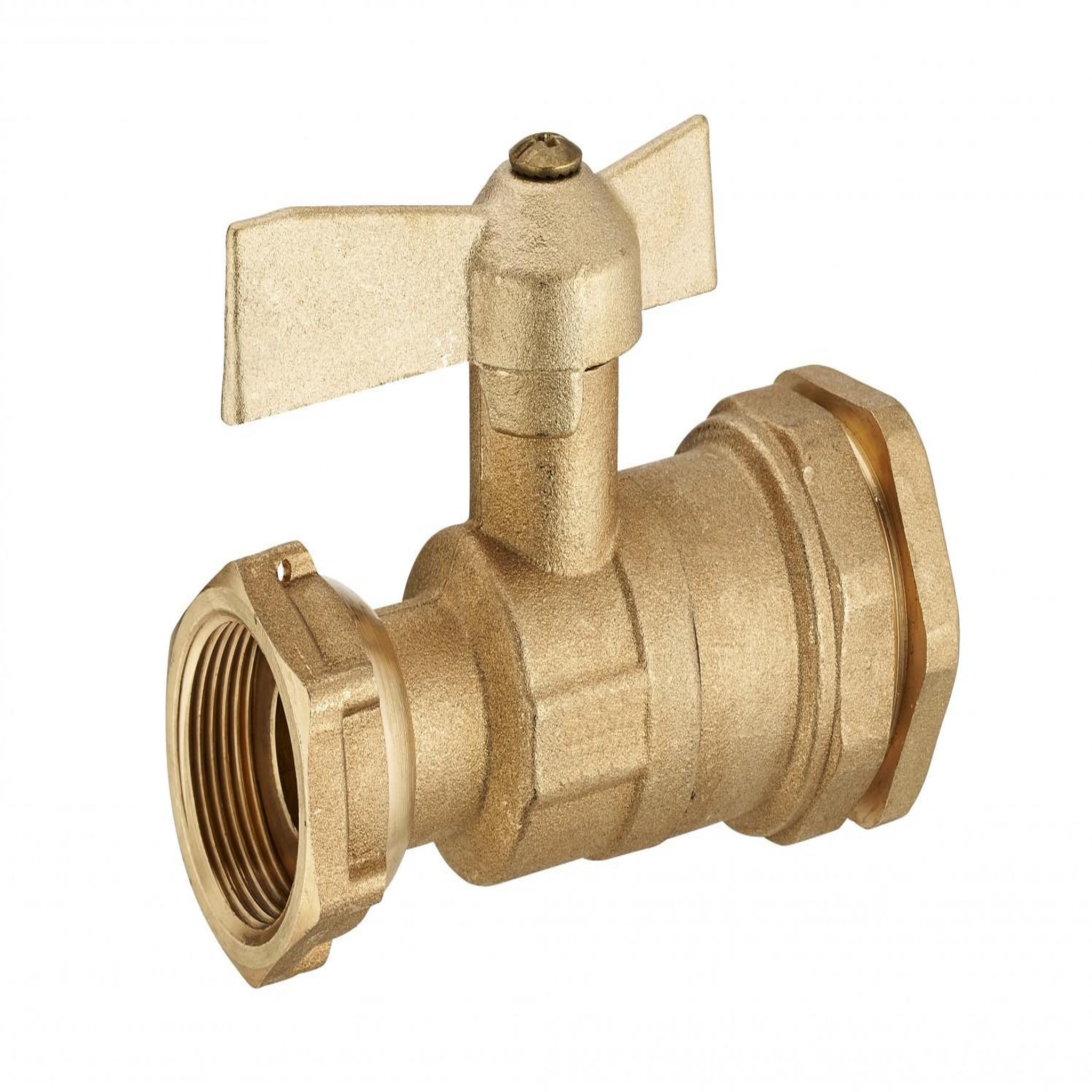 CENTRALE BRICO Vanne  à compression laiton D.25 pour tube en polyéthylène