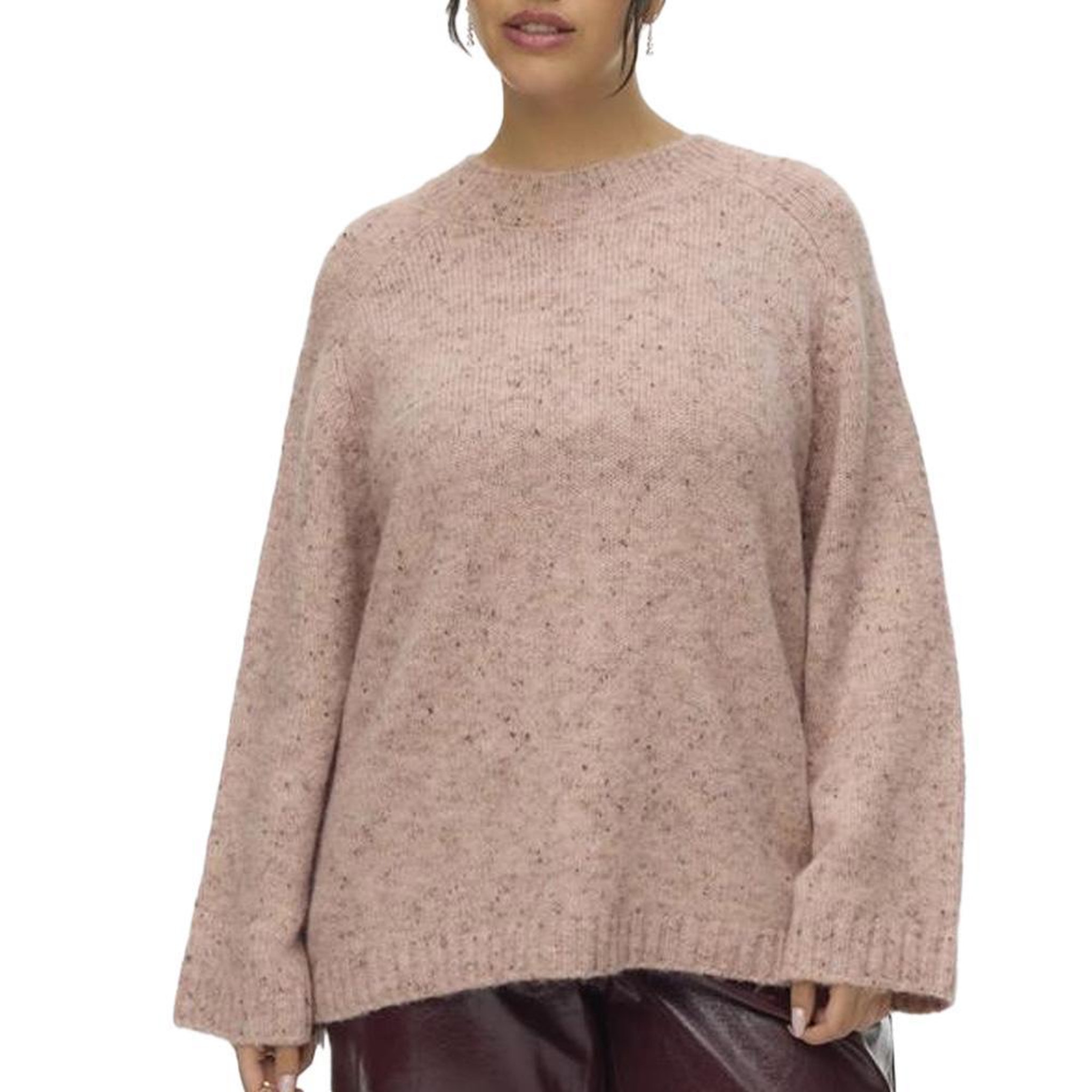 Vero Moda Pull en maille rose femme vero moda curve cingrid. Coloris disponibles : Rose