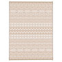 Voir la diapositive 1 : OUTSUNNY Tapis d'extérieur réversible motif graphique dim. 3,7 x 2,7 m sac transport inclus kaki beige