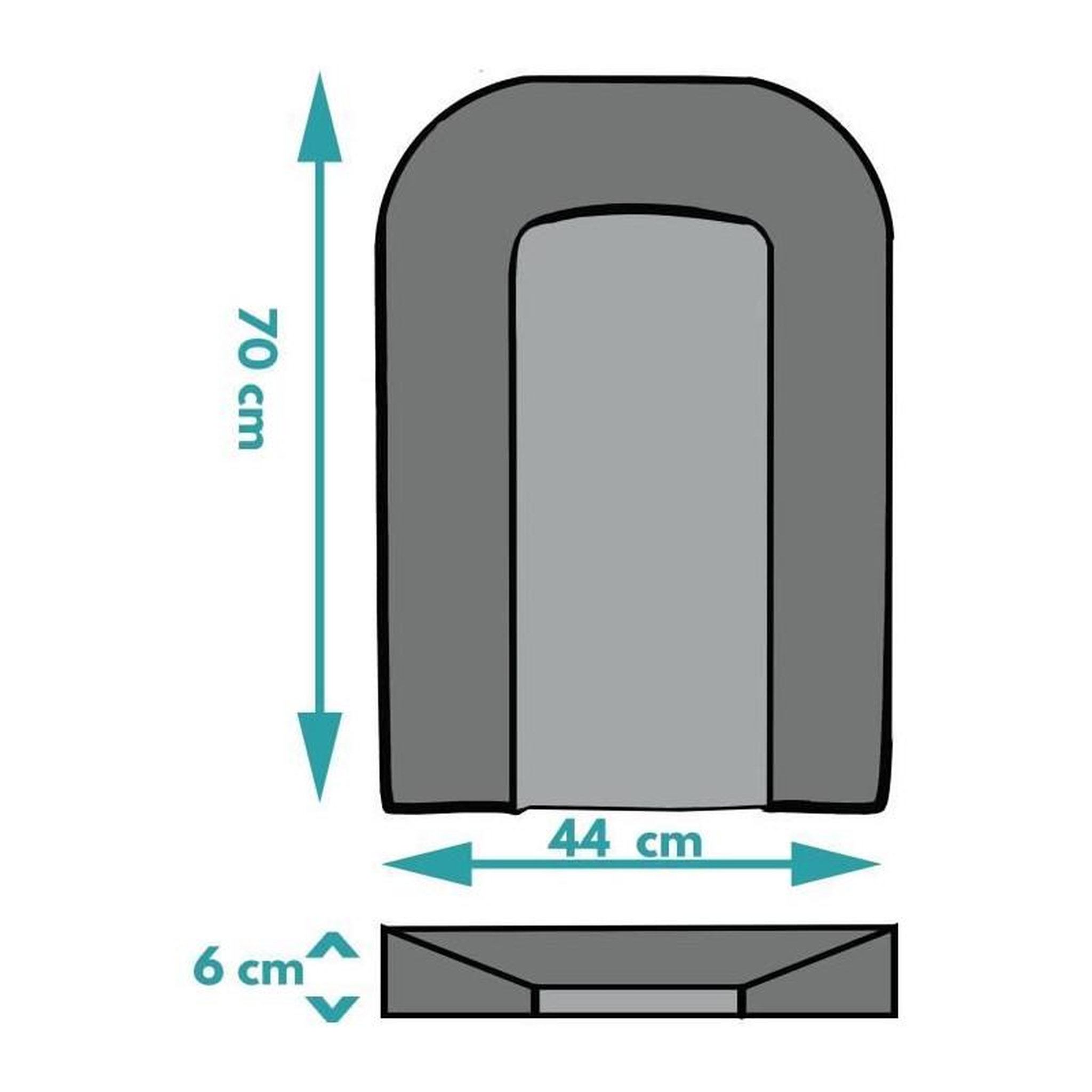 Voir la diapositive 2 : LOOPING Matelas a langer - LOOPING - BCLPG - Plaque mousse - Bleu Glacier