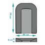 Voir la diapositive 2 : LOOPING Matelas a langer - LOOPING - BCLPG - Plaque mousse - Bleu Glacier