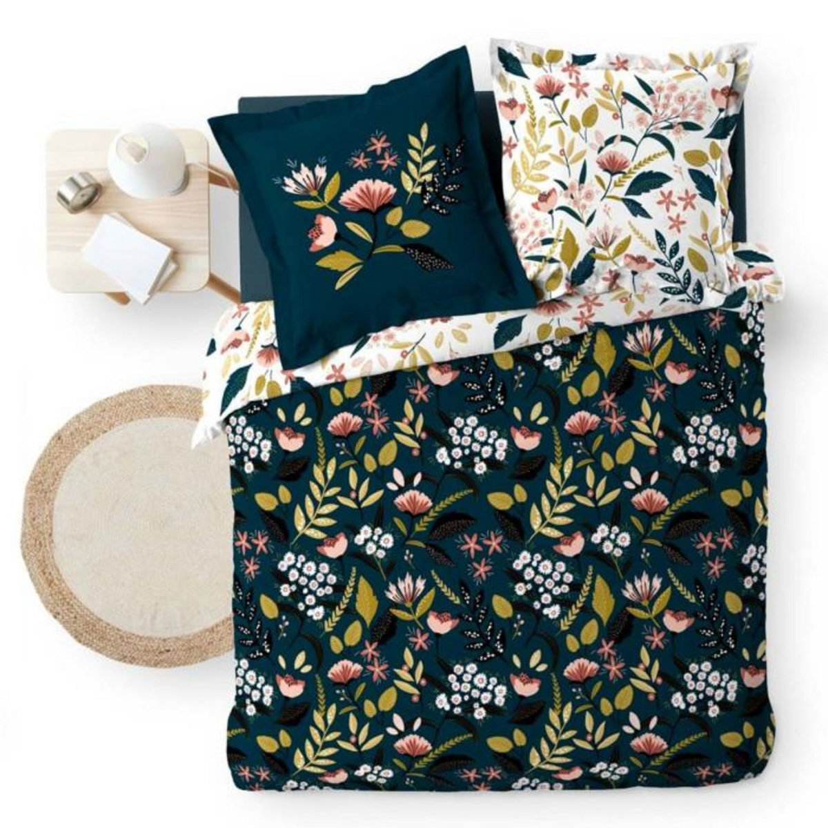 Paris Prix Parure de Lit 3 Pièces  Stessy  240x220cm Marine