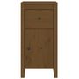 Voir la diapositive 5 : VIDAXL Buffet marron miel 40x35x80 cm bois massif de pin