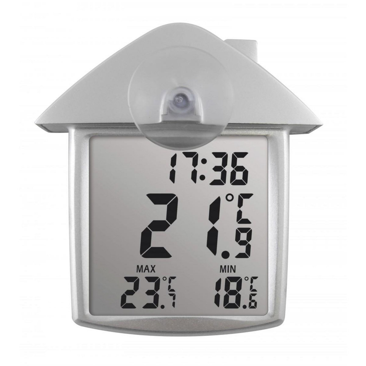 Inovalley Thermomètre de fenêtre solaire