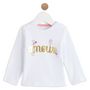 Voir la diapositive 1 : INEXTENSO T-shirt manches longues souris bébé fille