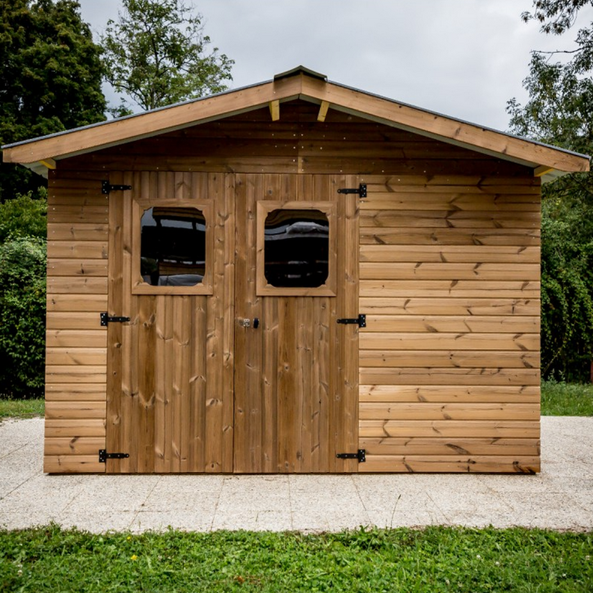 Voir la diapositive 2 : Hisense Abri de jardin sans plancher 10.33 m2 brun doré - the 3224.02 t