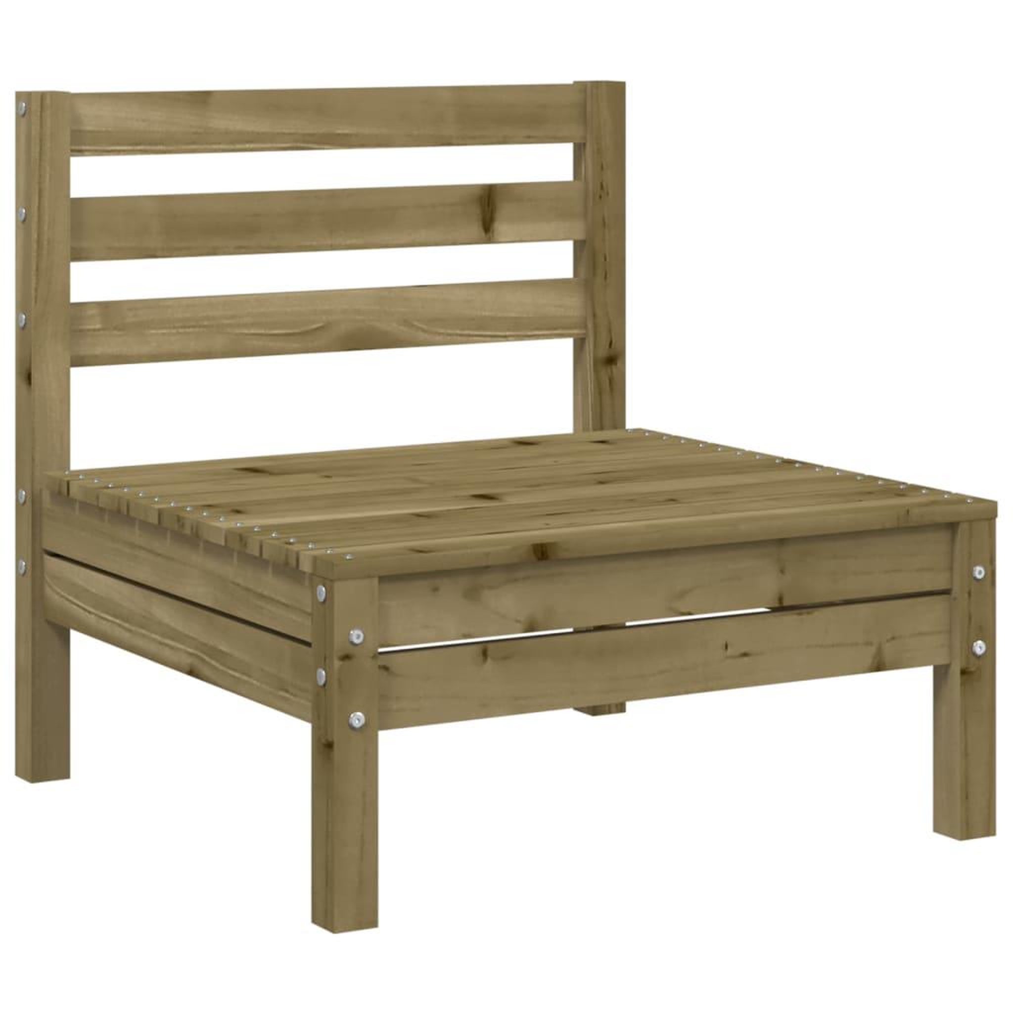Voir la diapositive 2 : VIDAXL Canape de jardin sans accoudoirs bois pin impregne