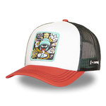 CAPSLAB Casquette Trucker avec filet Looney Tunes Marvin. Coloris disponibles : Rouge