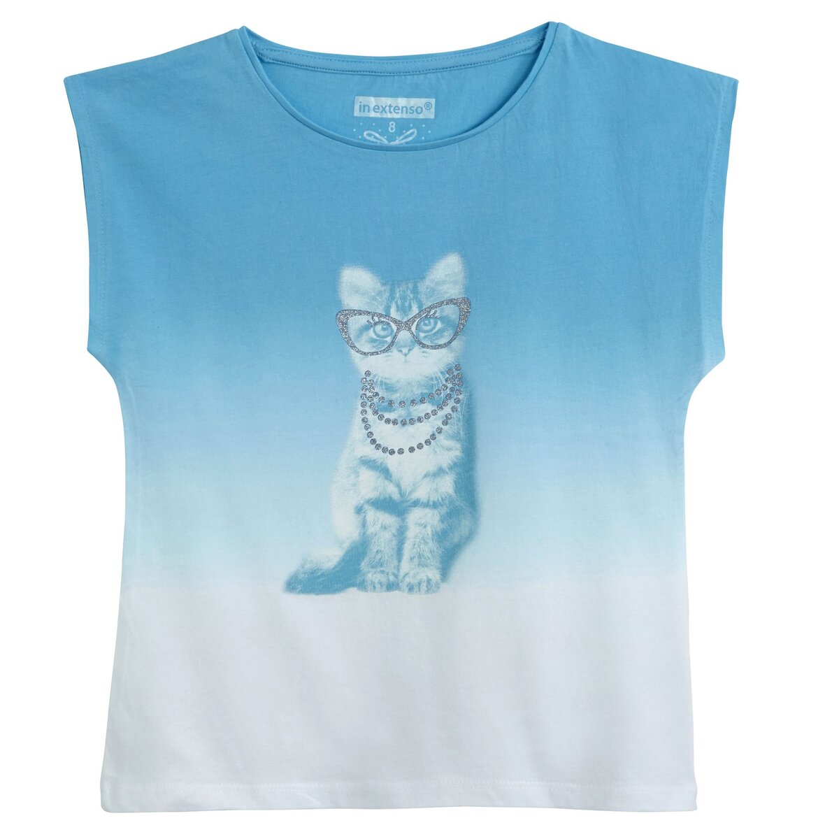 IN EXTENSO Tee-shirt manches courtes chat fille