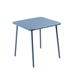 CONCEPT USINE Table carrée 4 places 70x70cm bleu BERGAME