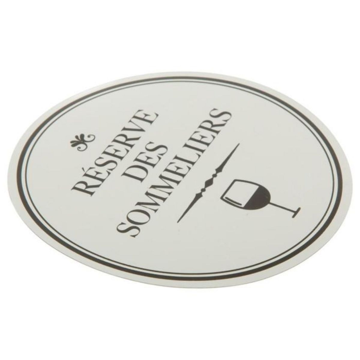 SECRET DE GOURMET Lot de 6 Feuilles de Service à Vin  Delight  8cm Argent