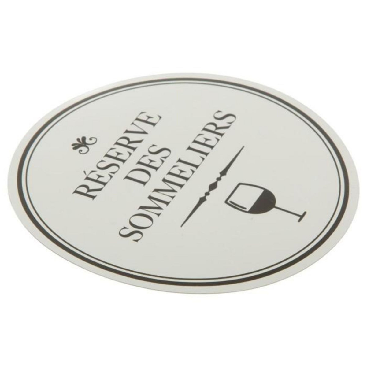 SECRET DE GOURMET Lot de 6 Feuilles de Service à Vin  Delight  8cm Argent