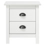 Voir la diapositive 3 : VIDAXL Tables de chevet Hill 2 pcs Blanc 46x35x49,5 cm Bois pin solide