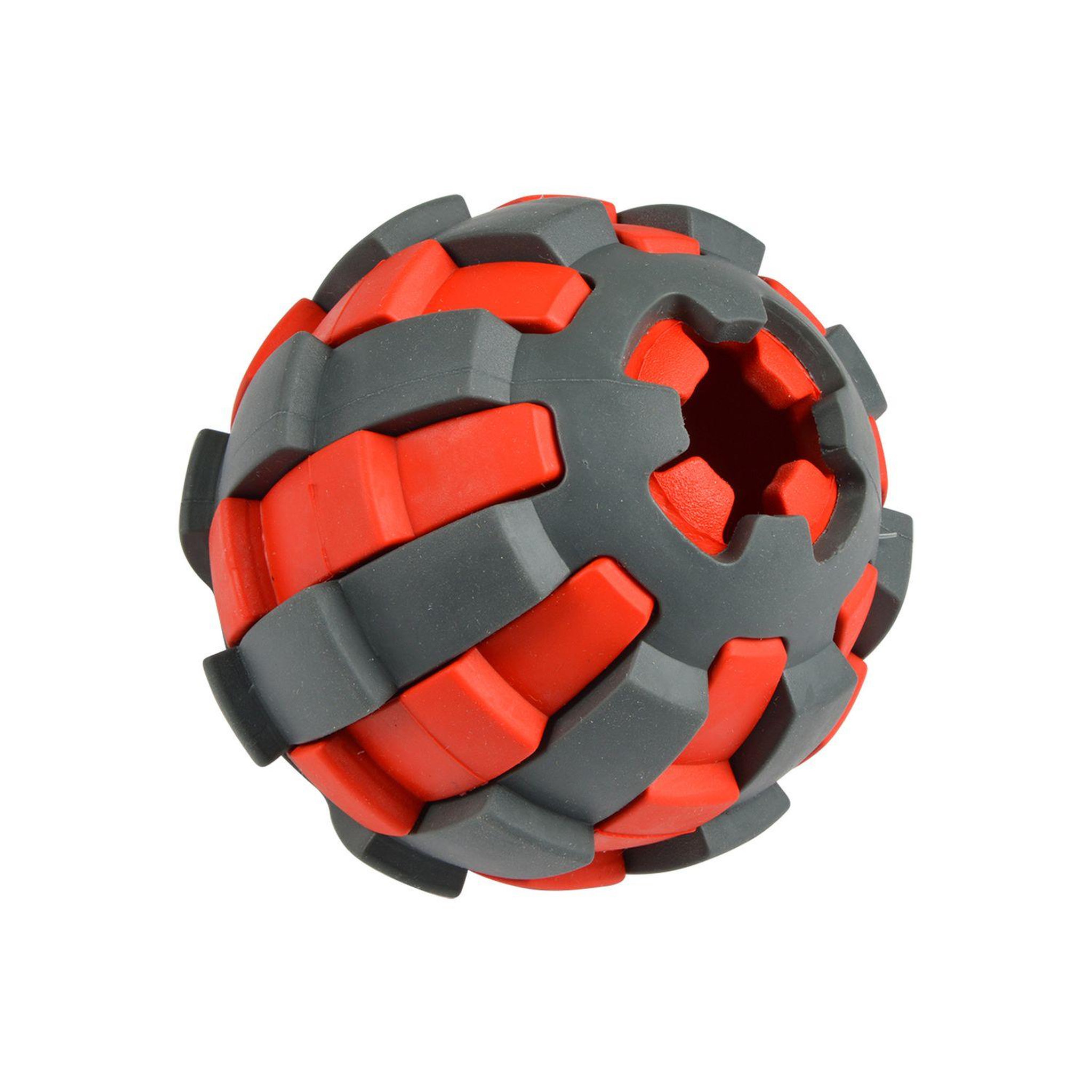 LOVE STORY Balle distributeur de croquettes - noir et rouge
