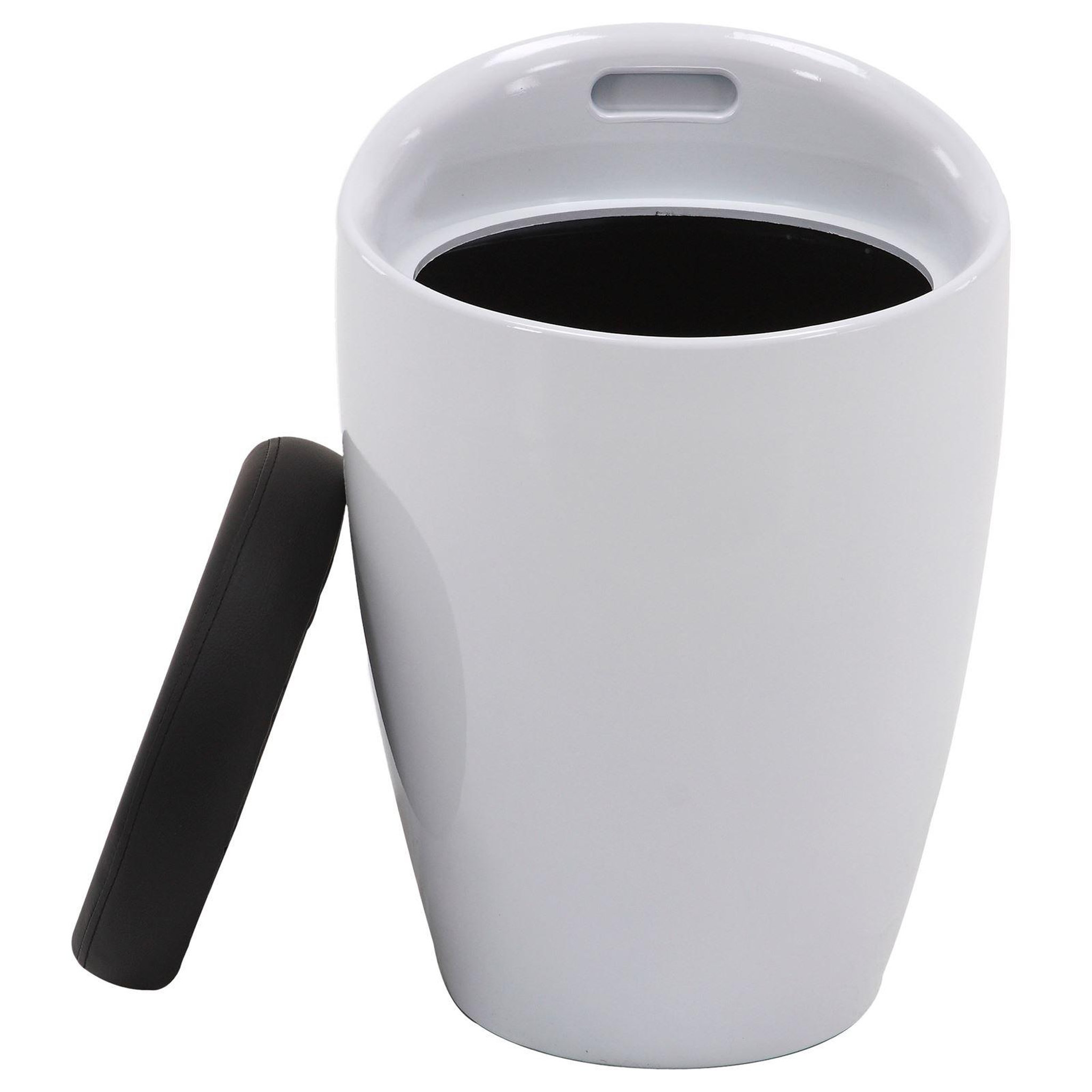 Voir la diapositive 2 : IDIMEX Tabouret coffre de rangement daniel