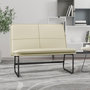 Voir la diapositive 1 : VIDAXL Banc Creme 100x75x76 cm Similicuir