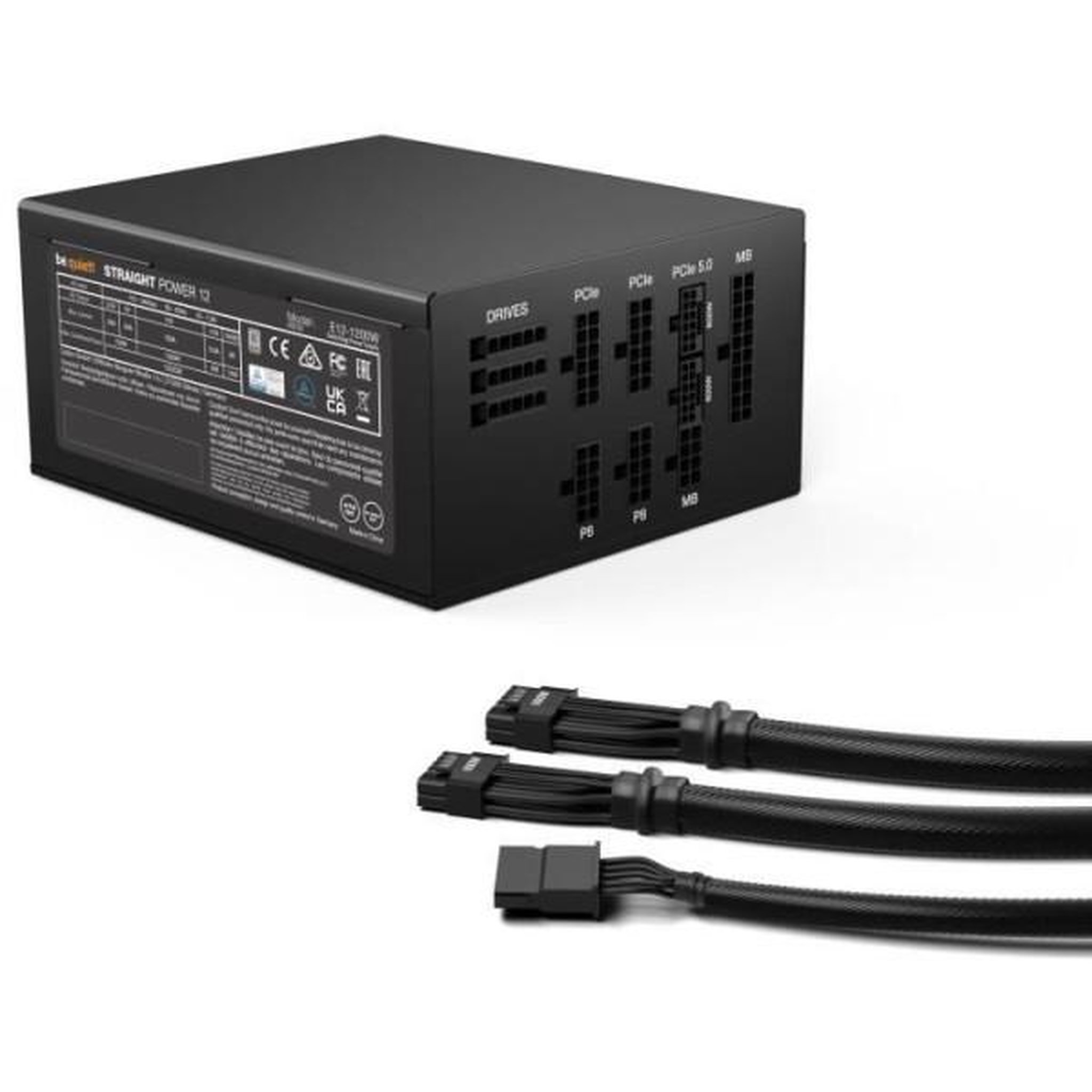 Voir la diapositive 2 : BE QUIET Alimentation pc - be quiet! - straight power 12 platinum - 1200 w - 80 plus platinum - modulaire