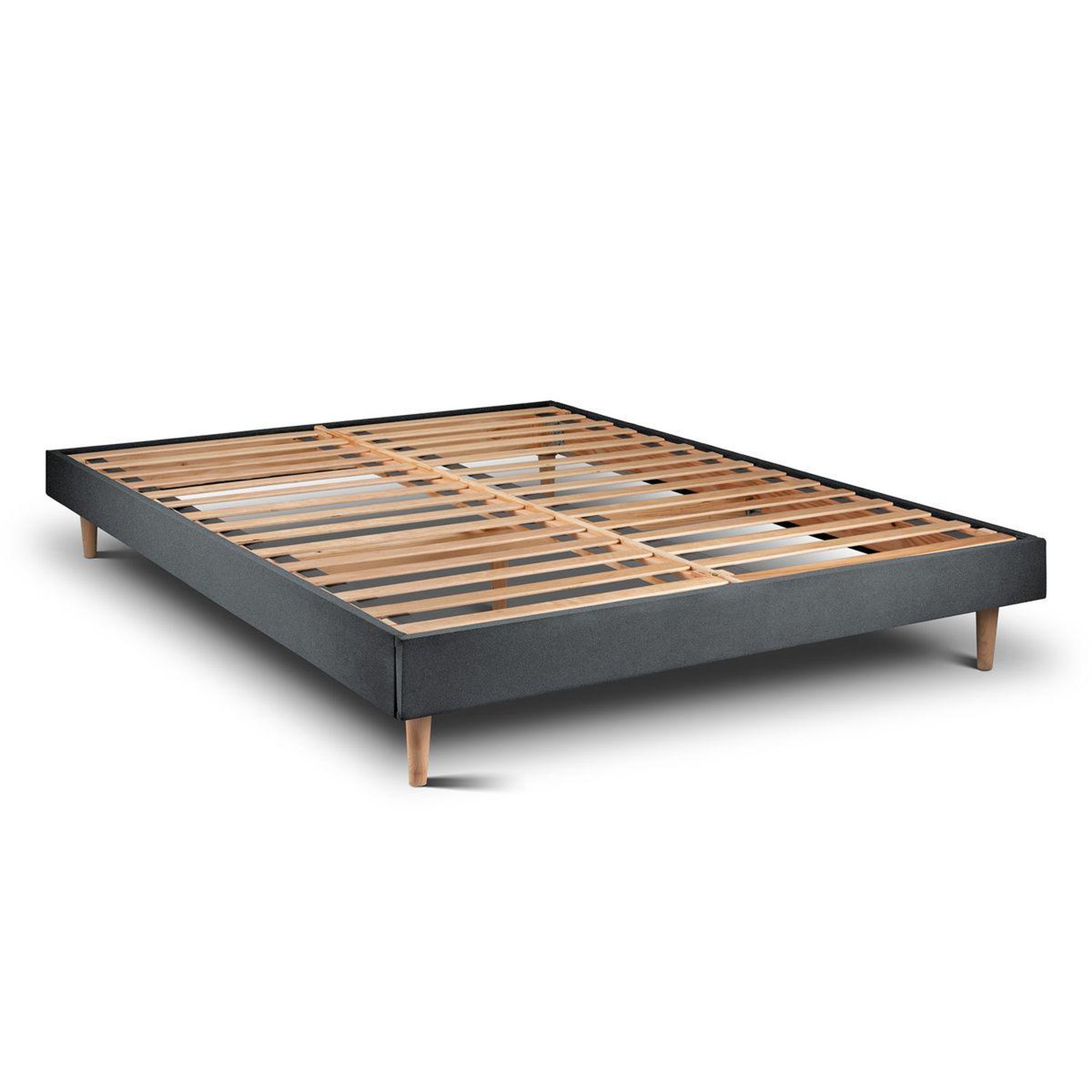 Voir la diapositive 4 : Sommeil de Plomb Lit avec tête de lit lignes velours et sommier kit - Hauteur totale : 29cm