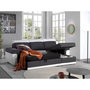 Voir la diapositive 3 : BEST MOBILIER Milan - canapé d'angle réversible - 4 places - convertible avec coffre - en simili et tissu