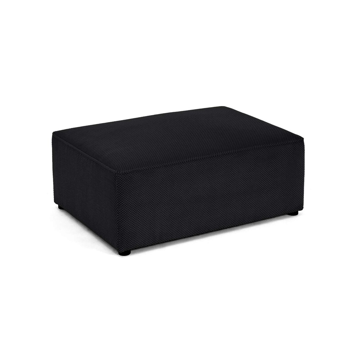 BEST MOBILIER Topaze - pouf - en velours texturé