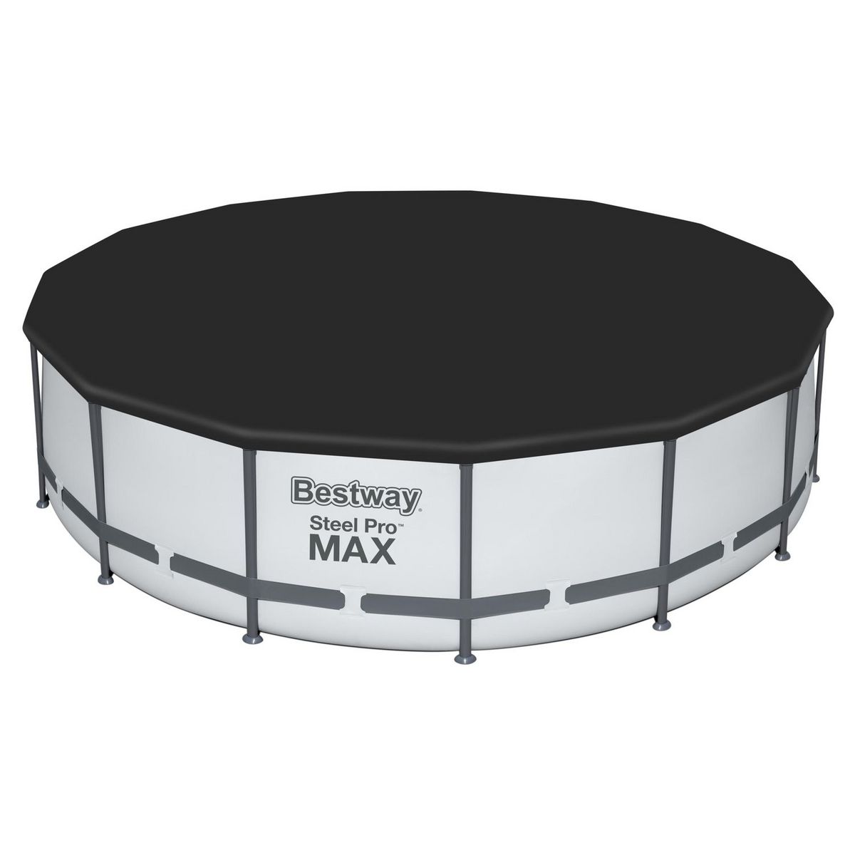 BESTWAY Piscine tubulaire ronde - 457x107cm - STEEL PRO MAX™