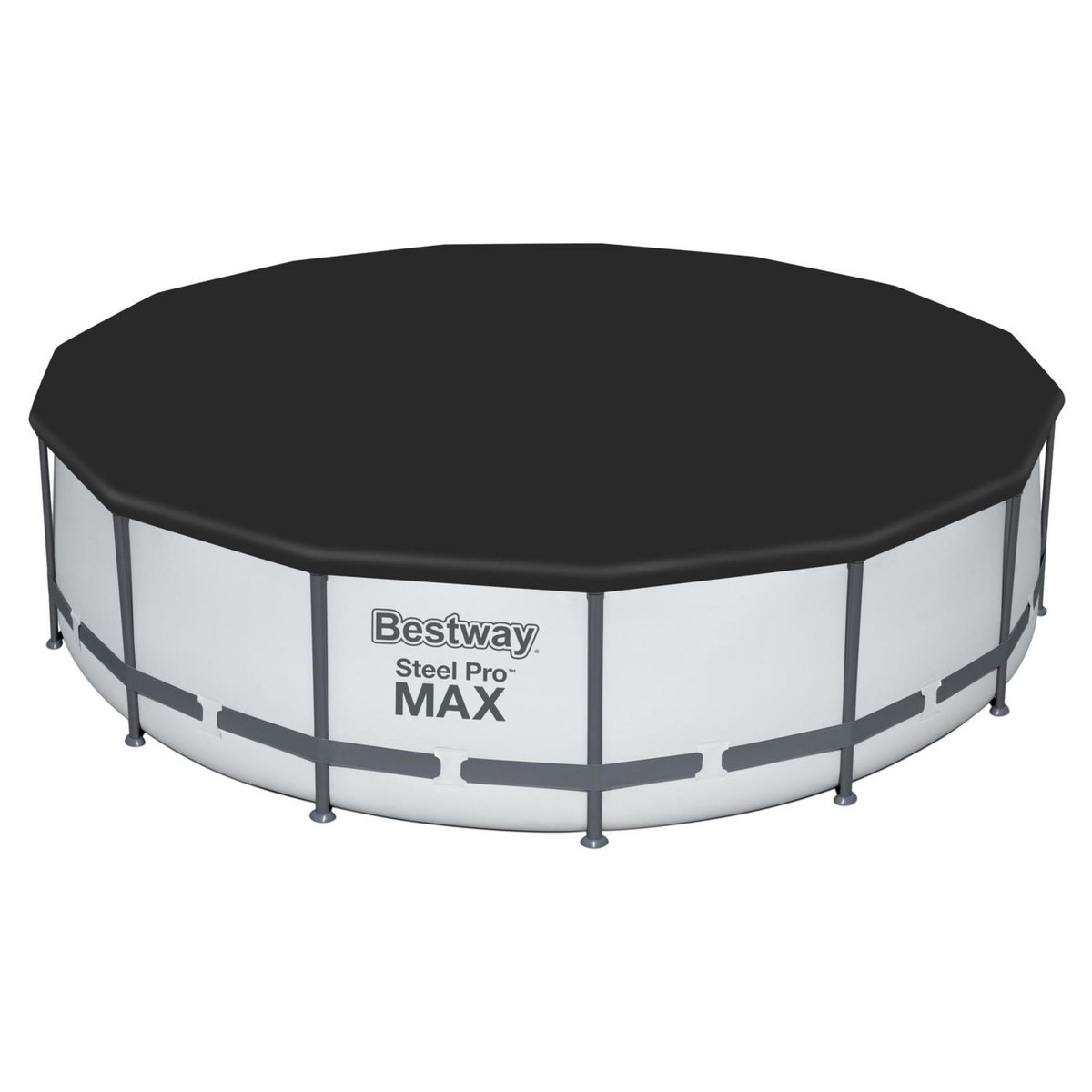 BESTWAY Piscine tubulaire ronde - 457x107cm - STEEL PRO MAX™