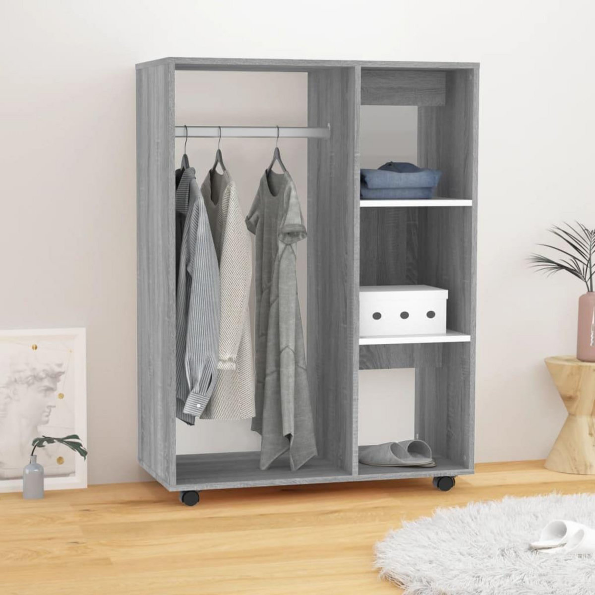 VIDAXL Garde-robe Sonoma gris 80x40x110 cm Bois d'ingenierie