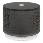 ATMOSPHERA Diffuseur d'Huile Essentielle à Motifs  Elsy  100ml Noir