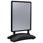 VIDAXL Support d affiche A1 à base d eau Noir Alliage d aluminium