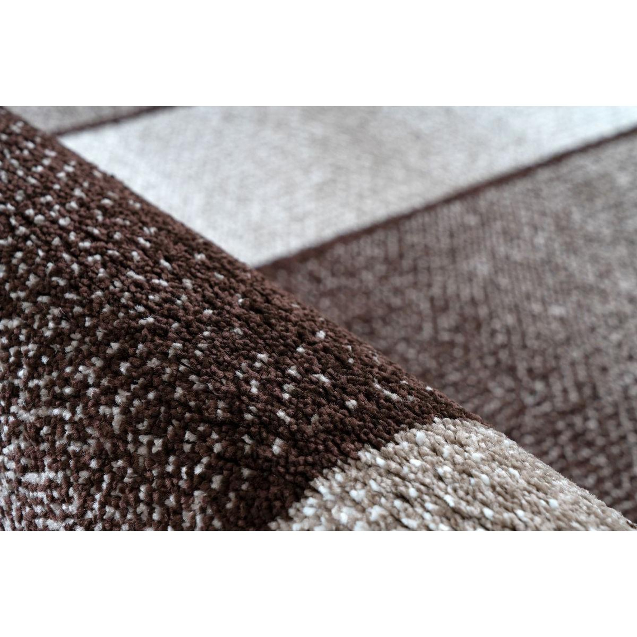 Voir la diapositive 3 : Paris Prix Tapis Tissé à Poils Courts  Broadway III  Marron & Beige