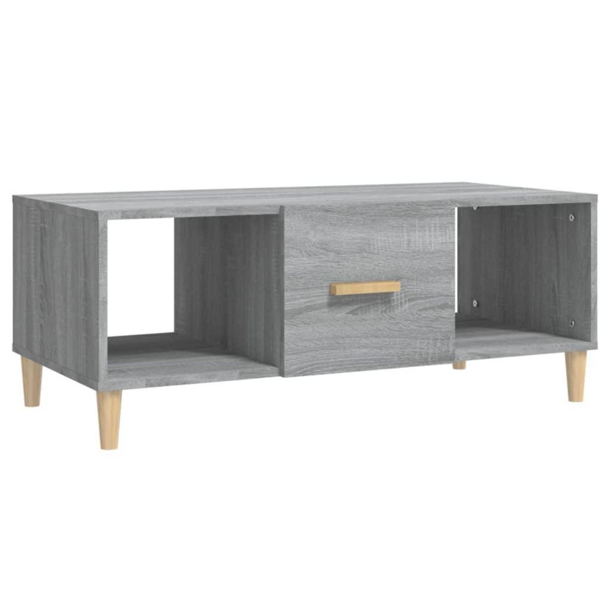 VIDAXL Table basse sonoma gris 102x50x40 cm bois d'ingenierie