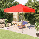VIDAXL Tente de reception pliable Rouge 2x2 m