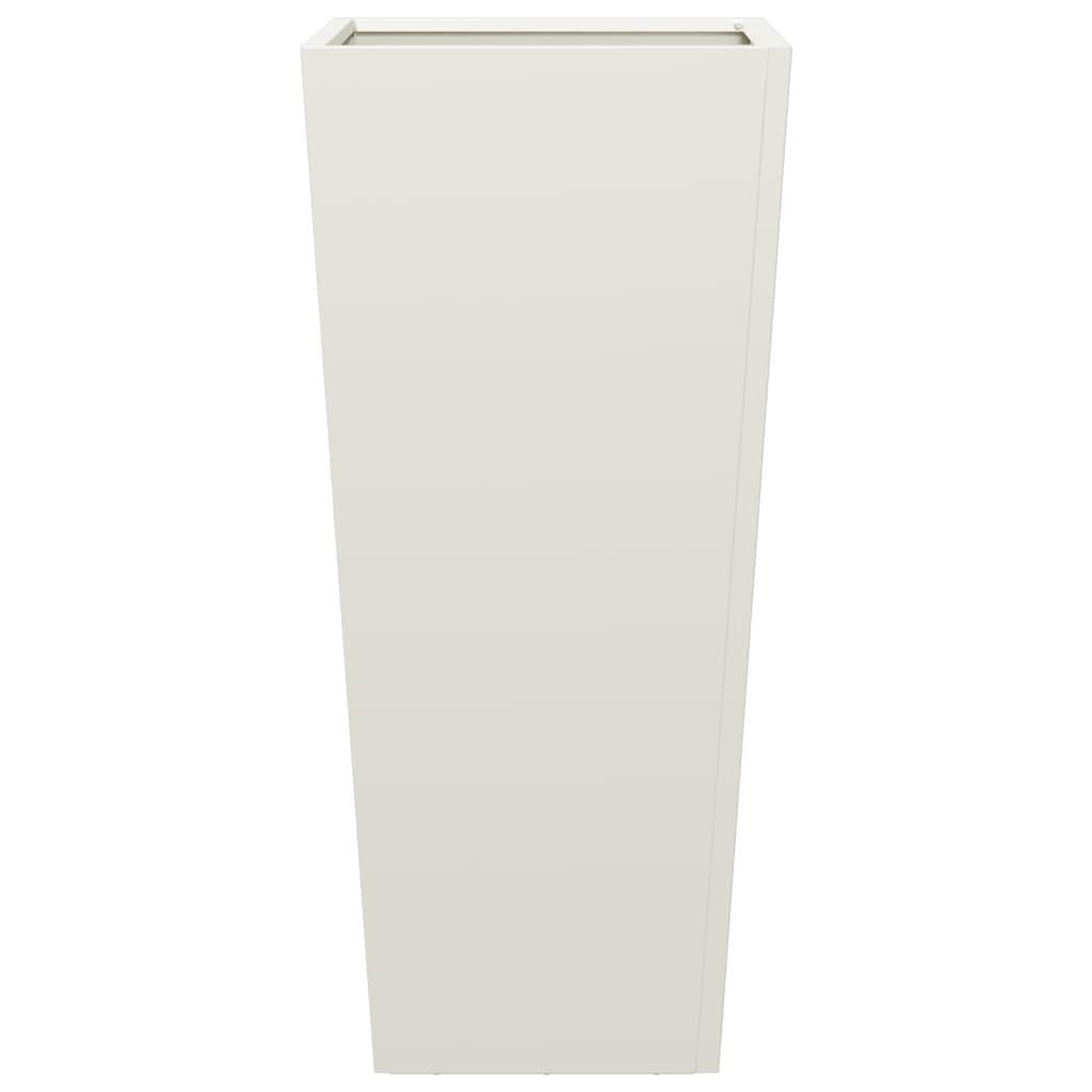 Voir la diapositive 4 : VIDAXL Jardiniere blanc 35x35x75 cm acier