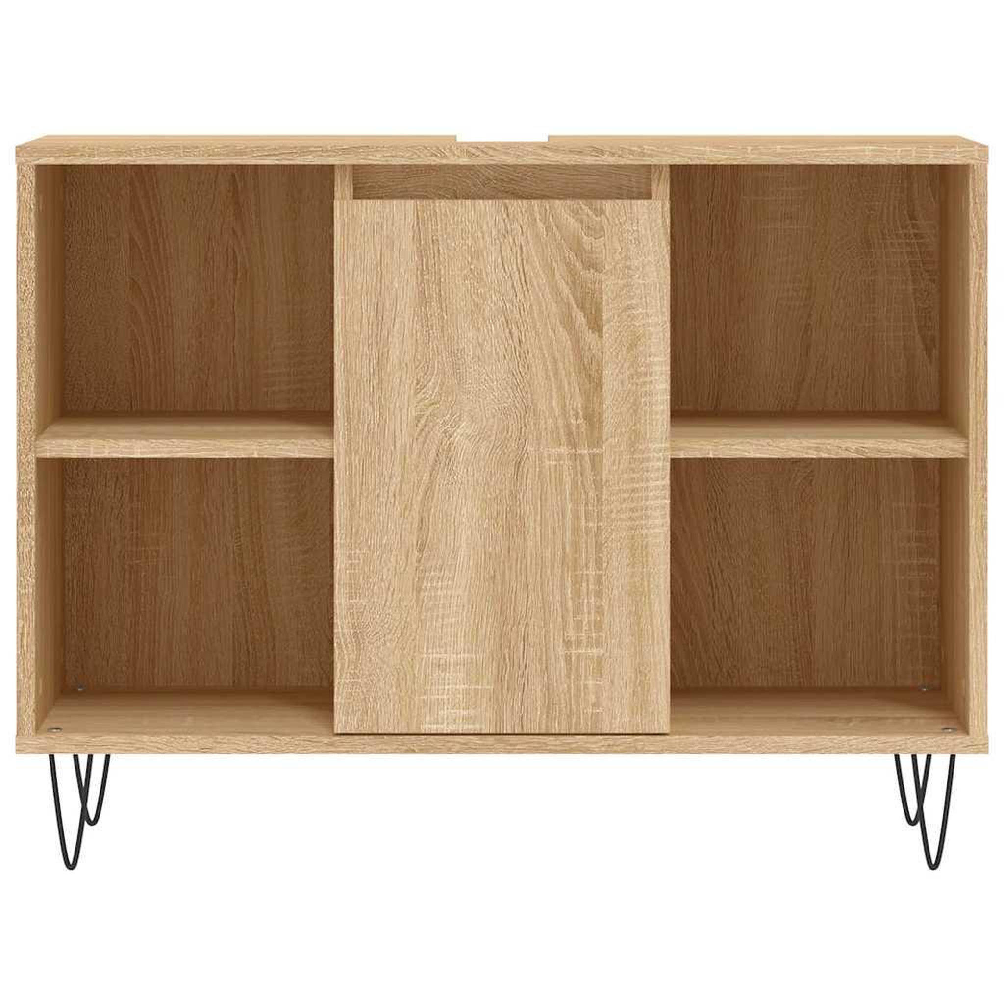 Voir la diapositive 5 : VIDAXL Armoire salle de bain chene sonoma 80x33x60cm bois d'ingenierie
