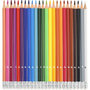 Voir la diapositive 2 : AUCHAN Etui de 24 crayons de couleur effaçables avec embout gomme