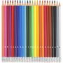 Voir la diapositive 2 : AUCHAN Etui de 24 crayons de couleur effaçables avec embout gomme