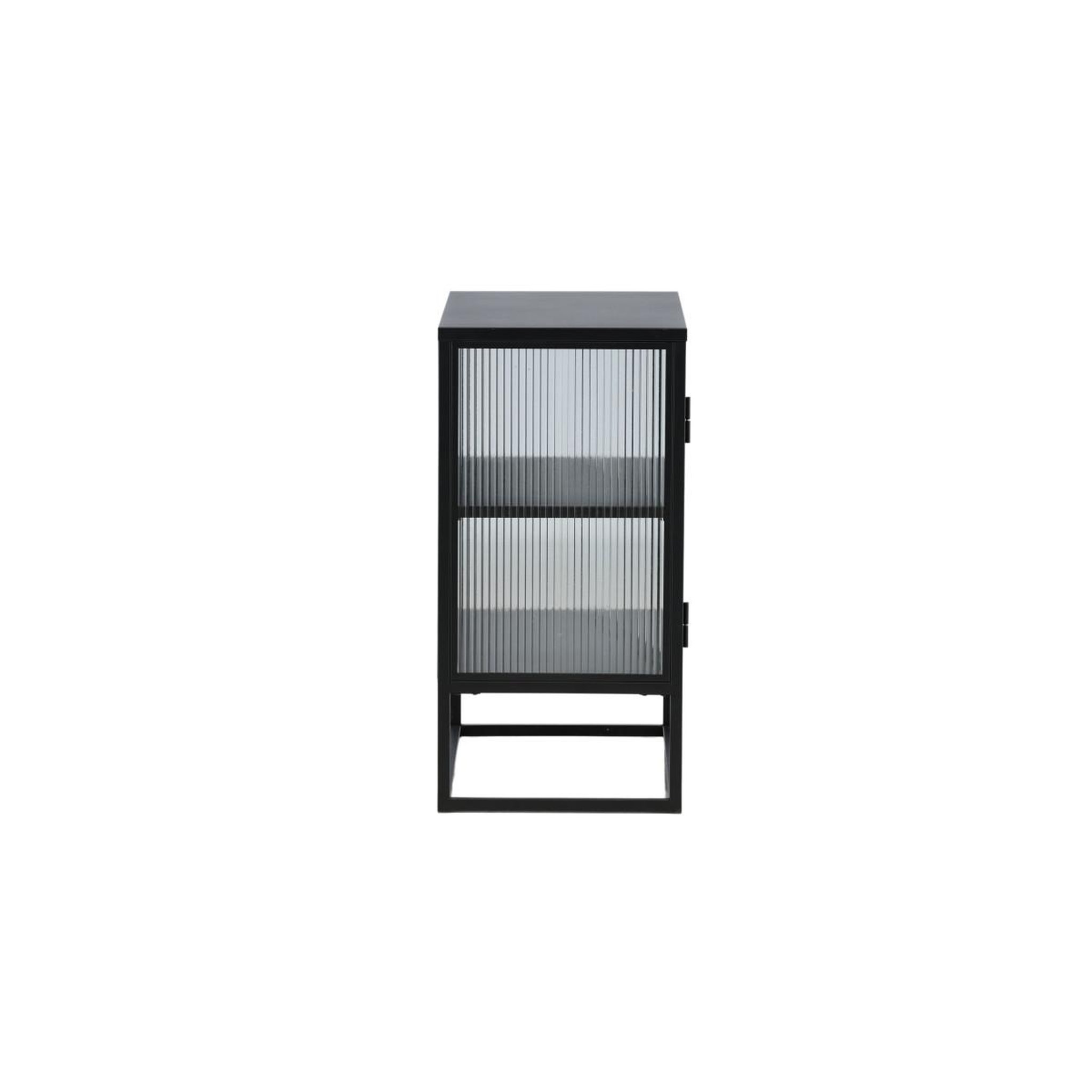 Voir la diapositive 4 : Paris Prix Vitrine 2 portes design  garis  80cm noir