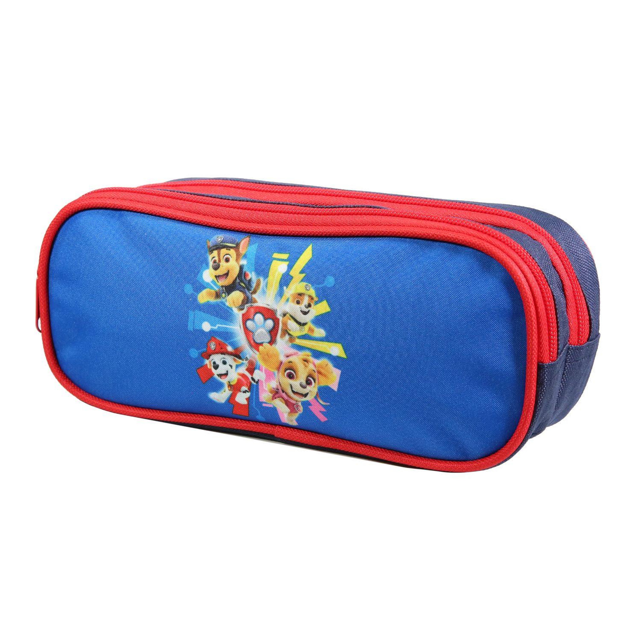 Voir la diapositive 2 : Bagtrotter BAGTROTTER Trousse scolaire 2 compartiments Pat'Patrouille Bleue