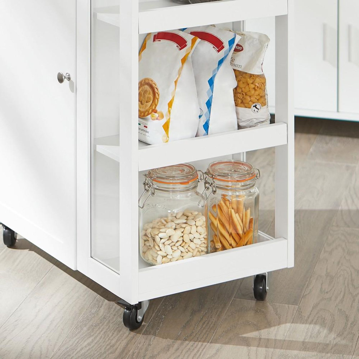 SOBUY SoBuy - Chariot De Cuisine à deux portes - Moderne - FKW75