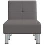 Voir la diapositive 4 : VIDAXL Chaise longue gris similicuir