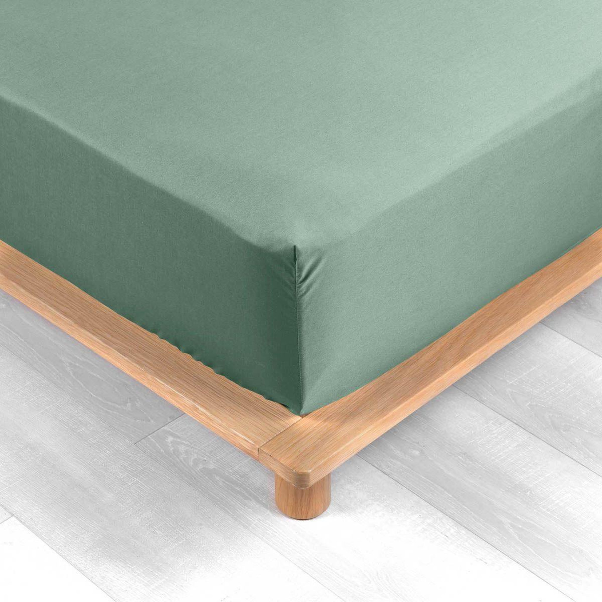Voir la diapositive 2 : Douceur d'Intérieur Drap housse  percaline  140x190cm tilleul