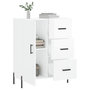 Voir la diapositive 4 : VIDAXL Buffet Blanc brillant 69,5x34x90 cm Bois d'ingenierie