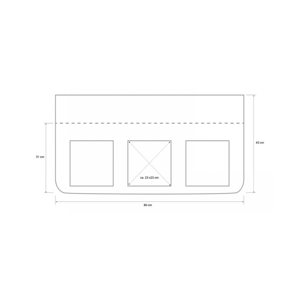 HomeStyle4U Sac en tissu motif Sport pour  lit d'enfant superposé