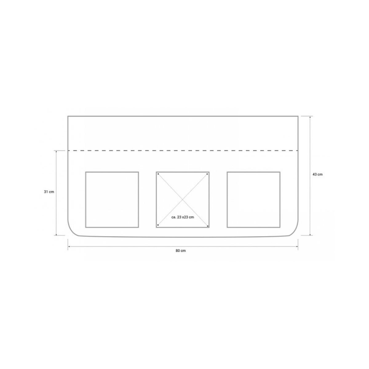 HomeStyle4U Sac en tissu motif Sport pour  lit d'enfant superposé