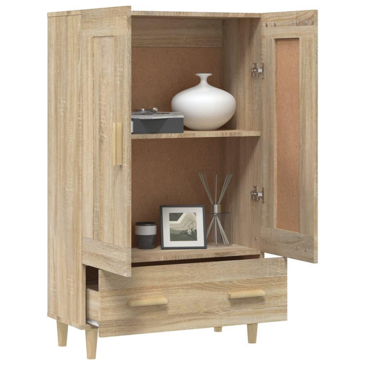 VIDAXL Buffet haut Chene sonoma 70x31x115 cm Bois d'ingenierie