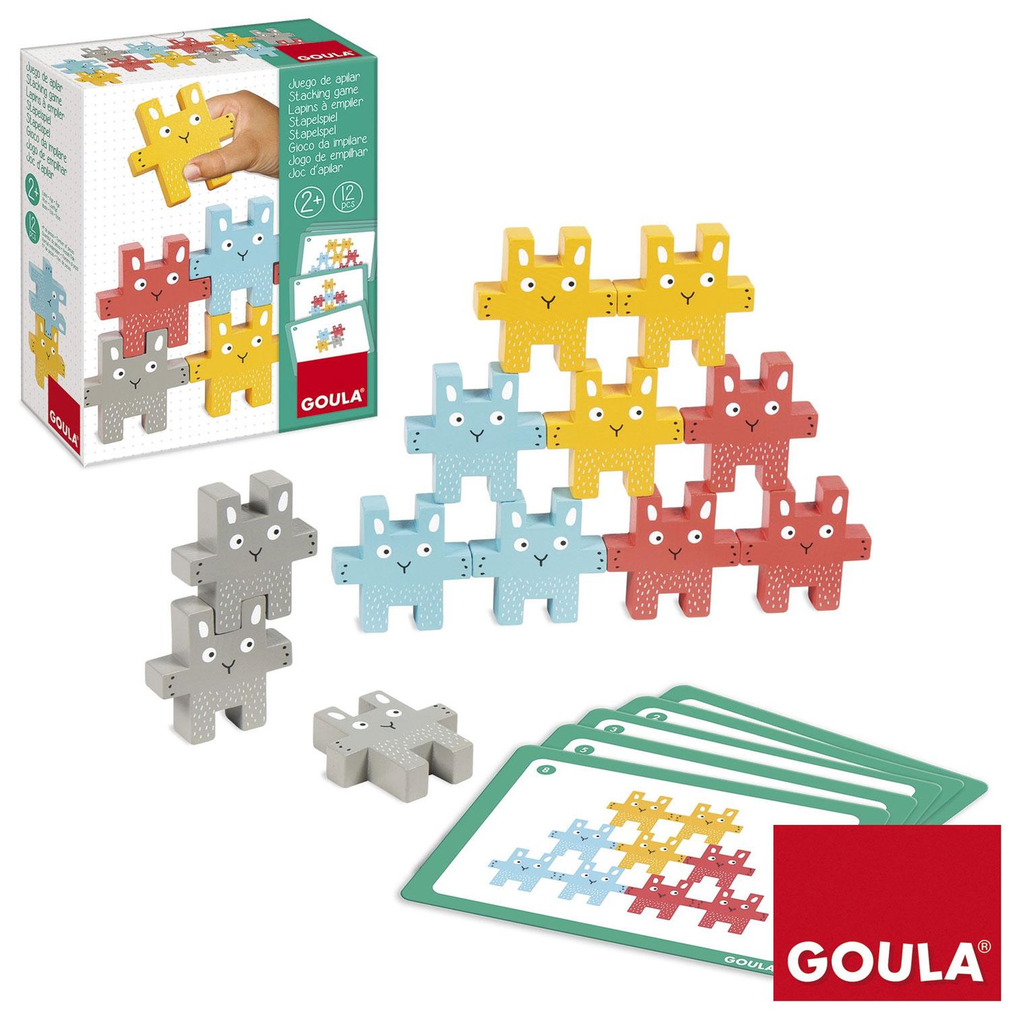 Goula Lapins en bois à empiler