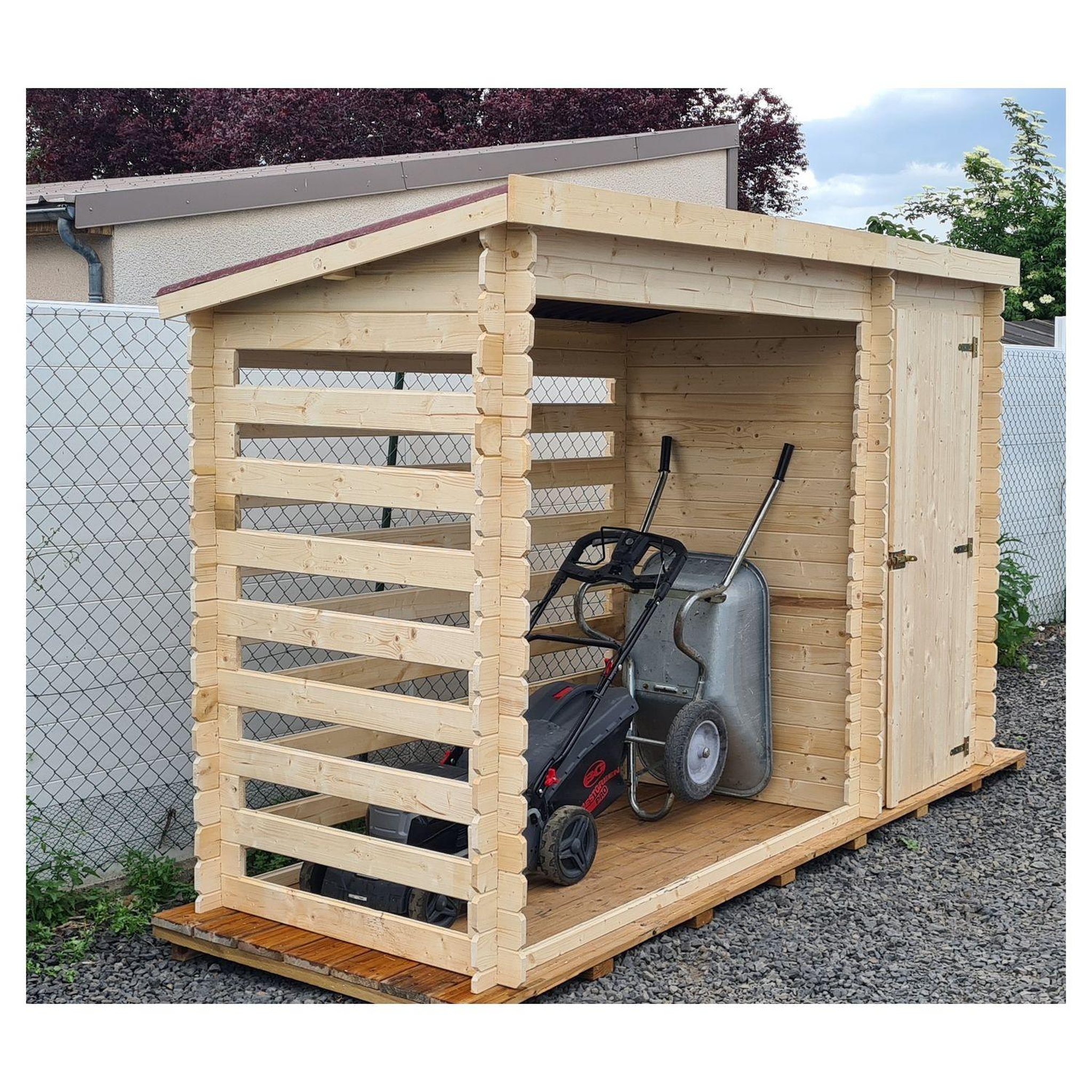 Voir la diapositive 5 : Habrita Abri de jardin bois - Monopente - 4m²