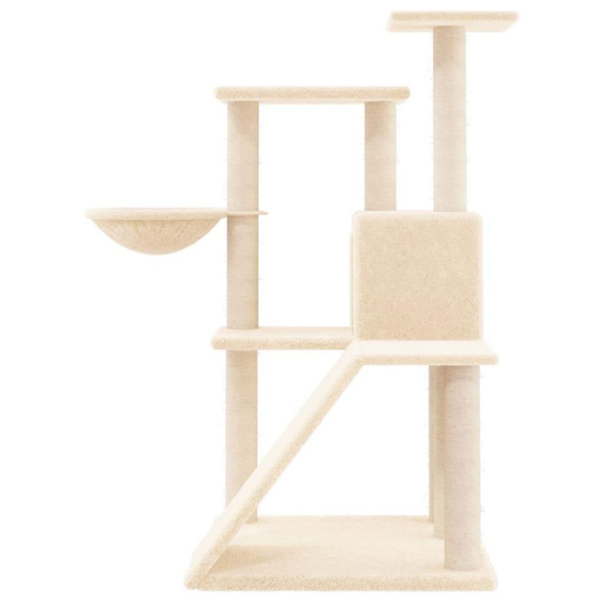 VIDAXL Arbre a chat avec griffoirs en sisal Creme 94 cm