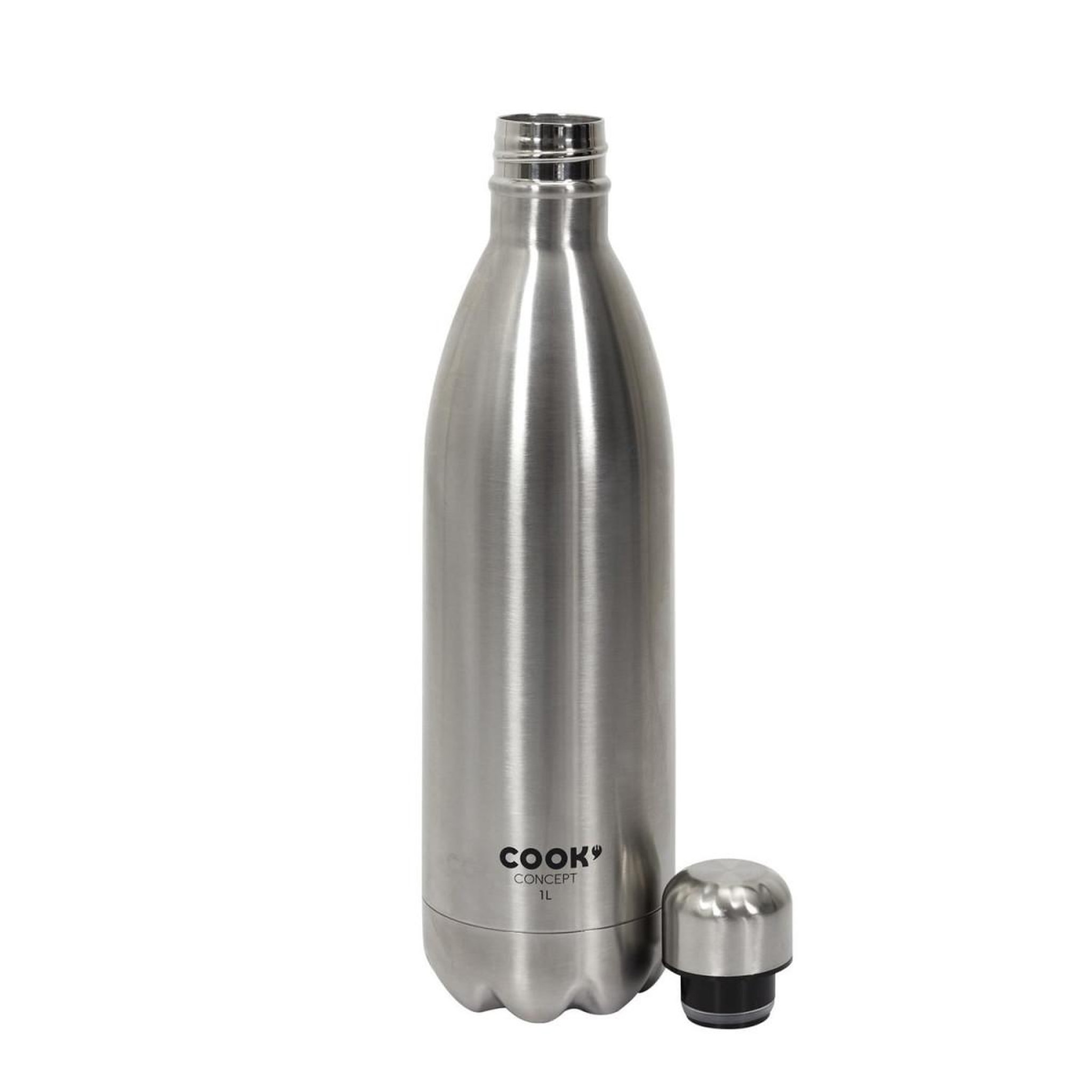 Voir la diapositive 2 : COOK CONCEPT Bouteille de Transport  Isotherme  1L Argent
